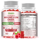 Liposomal Magnesium Oxide Gummies 2000mg Complex Ashwagandha,CoQ10, L-Theanine, L-5-MTHF, Methyl B12, Zinc for Sleep & Energy,Stress Relief,Heart Health,Neuro Support