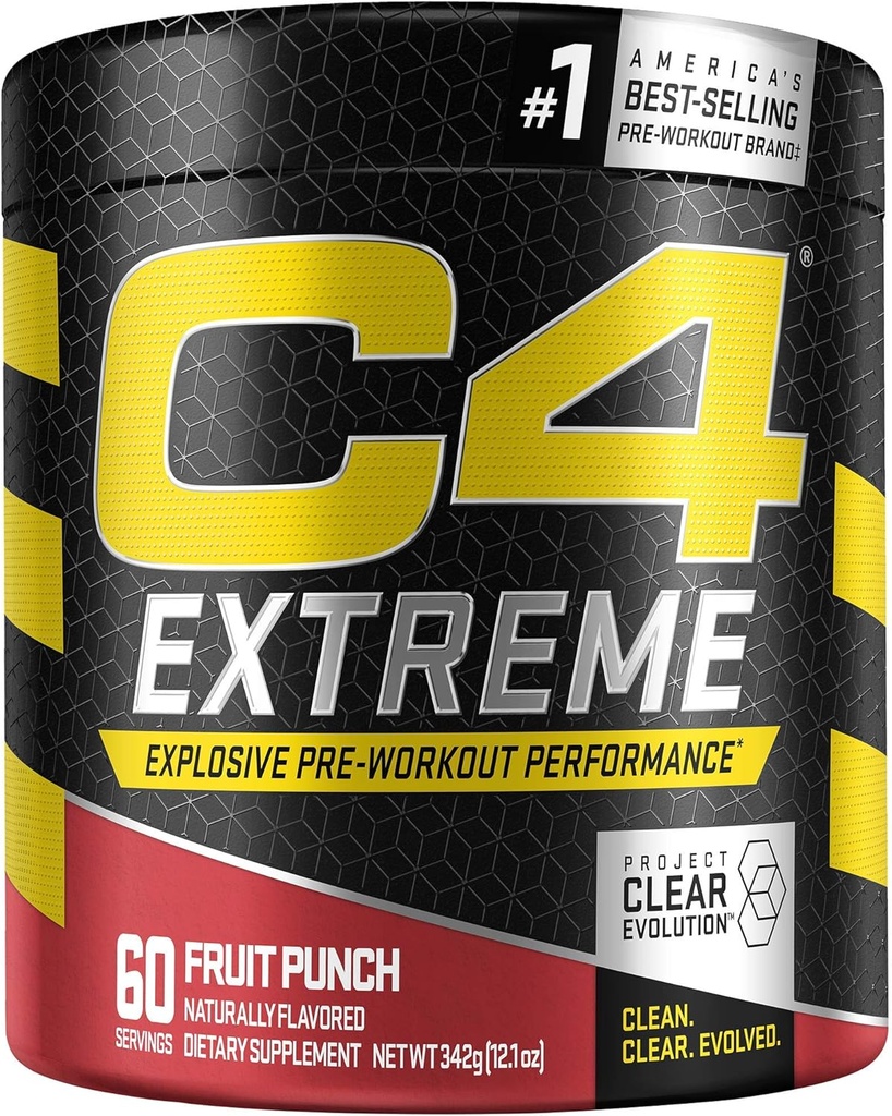 C4 Extreme Pre Workout Powder Fruit Punch 