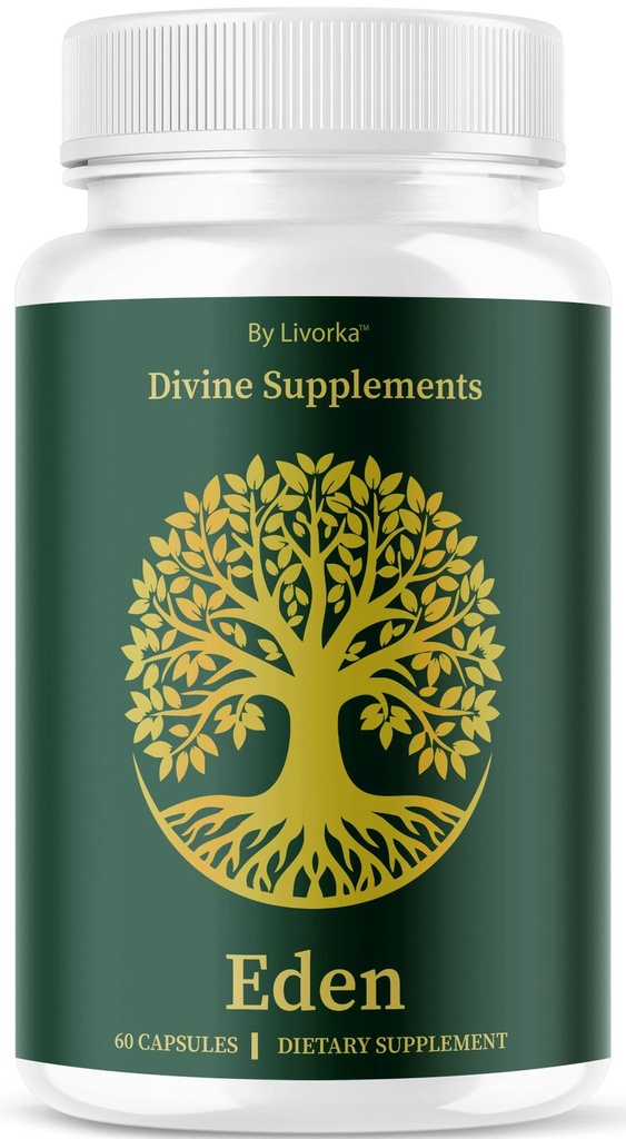 Eden Capsules - Eden Pills All Natural Premium Daily Support for Overall Health & Wellness Lifestyle, EdenCapsules Advanced Formula Pastillas Support Reviews, 60 Capsules for 1 Month
