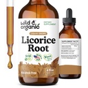 Wild & Organic Licorice Root Tinctuur - Digestief, Lung & Skin Support - Liquid Drops van licore Root Extract - Vegan, Sugar & Alcohol-Free Supplement - 4 fl oz