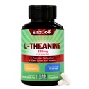 L-Theanine 200mg, supplément acide amino pour soutenir la relaxation, le stress, les capsules de L Theanine - non-OGM, sans gluten, 120 capsules de Veg