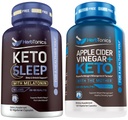 Keto Sleep Exogenous Ketones and Sleep Aids for Adults | Melatonin 5mg with Keto BHB to Help You Fall Asleep Faster | Apple Cider Vinegar Capsules Plus Keto BHB | Fat Burner & Weight Loss Supplement