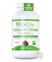 BariSlim Citrate de calcium bariatrique avec des onglets de magnésium et de vitamine D - 500 mg de citrate de calcium par portion - formulé pour les patients après la chirurgie perte de poids