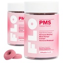 O Positiv FLO PMS Gummies for Women - Proactive PMS Relief - Targets Hormonale Breakouts, Bloating, Krampen, & Mood Swings with Chasteberry, Vitamine B6, & Lemon Balm - PMS Gummies (Pack of 2)