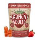 Vitamin D3 Gummies for Adults 5000 IU - Clean Ingredient Plant-Based Formula, Strawberry Flavor, Parent Formulated, Vegan, Dye-Free, Made in USA, 30 Count