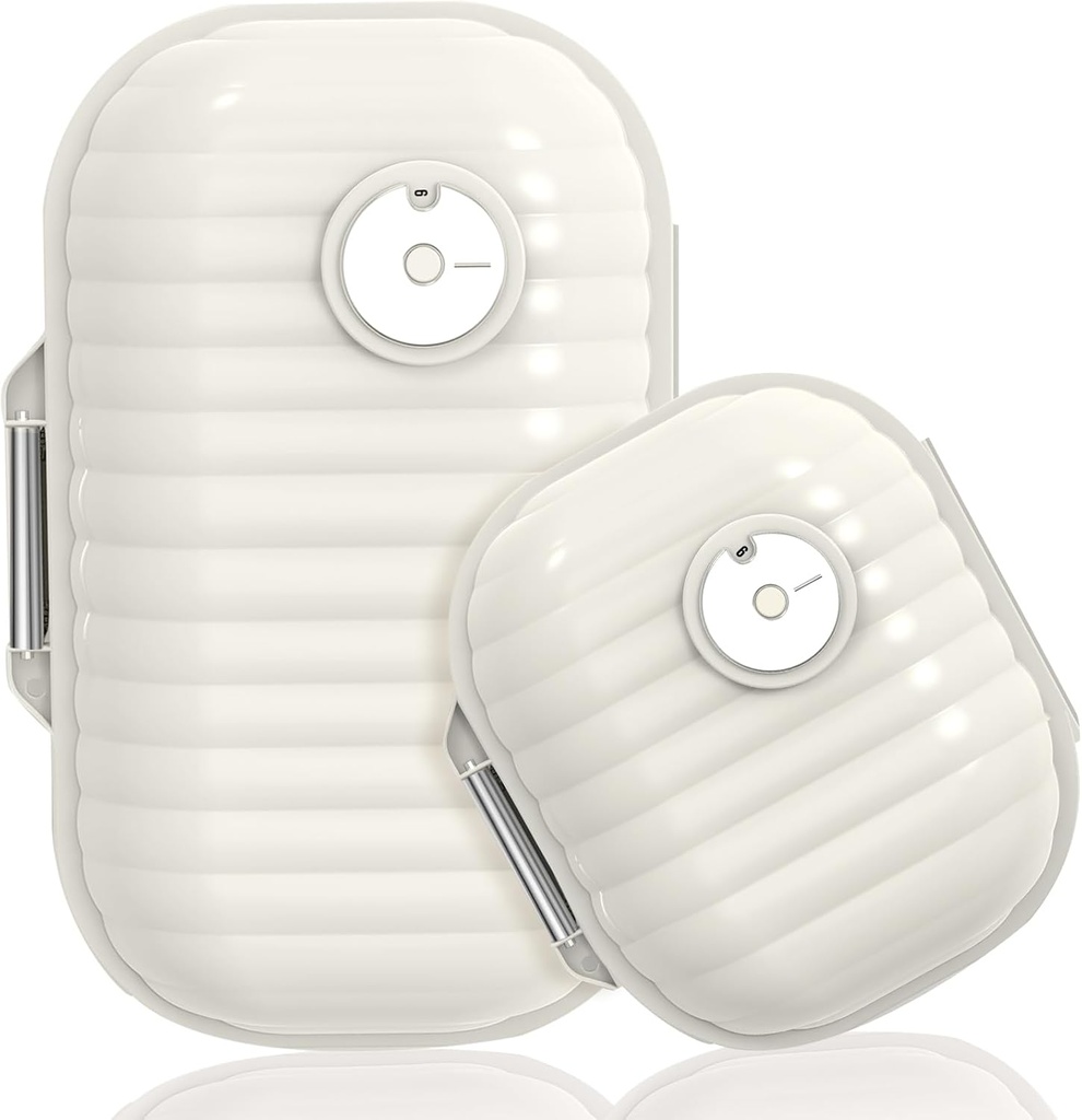 Travel pil Organizer, 2 Pack Portable Pill Box 7 Dag kleine pil geval Vocht Proof Dagelijkse geneeskunde Vitamine Container voor Vitaminen, Supplementen Medication Tracker Travel Essentials (Klein + Groot)