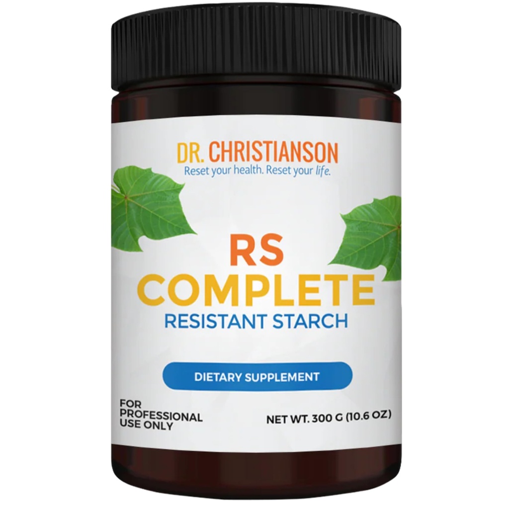 Dr. Christianson RS Complete - Resistant Zetmeel Poeder met Biologische Groene Banaanbloem - Non-GMO + Dairy-Free Fiber Powder Supplement - De Metabolisme Reset Diet (30 Servers / 300g)