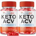 RapidFit Keto ACV Gummies for Advanced Weight Loss with Apple Cider Vinegar Supplement Helps in Reducing Belly Fat for Extra Strength (120 Gummies)
