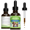Animaux de compagnie Bien-être Vie Or pour chiens - Formulé en vétustes - Support immunitaire et protection antioxydant - Supplément naturel à base de plantes 2 oz (59 ml)