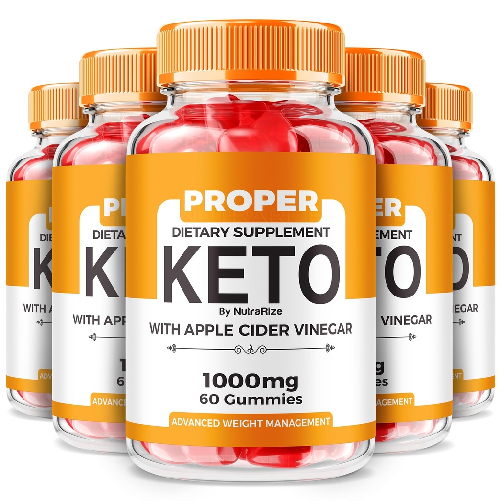 (5 Pack) Proper Keto Gummies, Proper Keto Advanced Weight Loss Formula, Proper Keto ACV Official, All Natural Apple Cider Vinegar Gummy, Proper Keto Supplement, ProperKeto Reviews (300 Gummies)