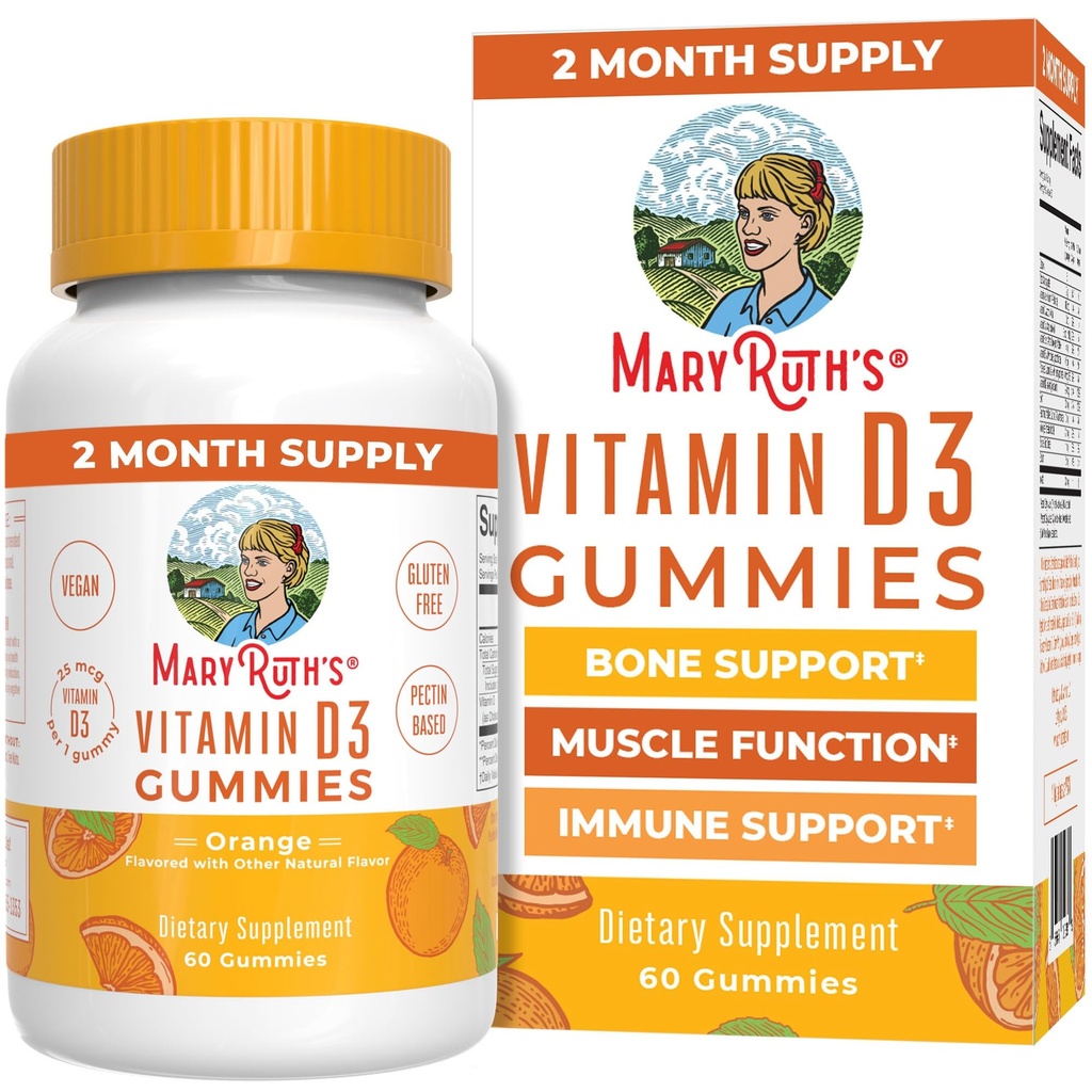 MaryRuth Organics Vitamin D3 Gummies 2 maand aanbod 