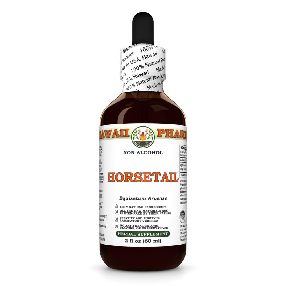 Horsetail Alcohol-Free Extract, Glycerite for Bone Strength, Promotes Hair & Nail Vitality, Enhances Joint Comfort, Acts as a Natural Diuretic - 2 fl.oz