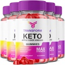Transform Keto ACV Gummies with Apple Cider Vinegar for Rapid Fat Burn, Metabolism Boost and Aids Digestion - Pack of 5(300 Gummies)
