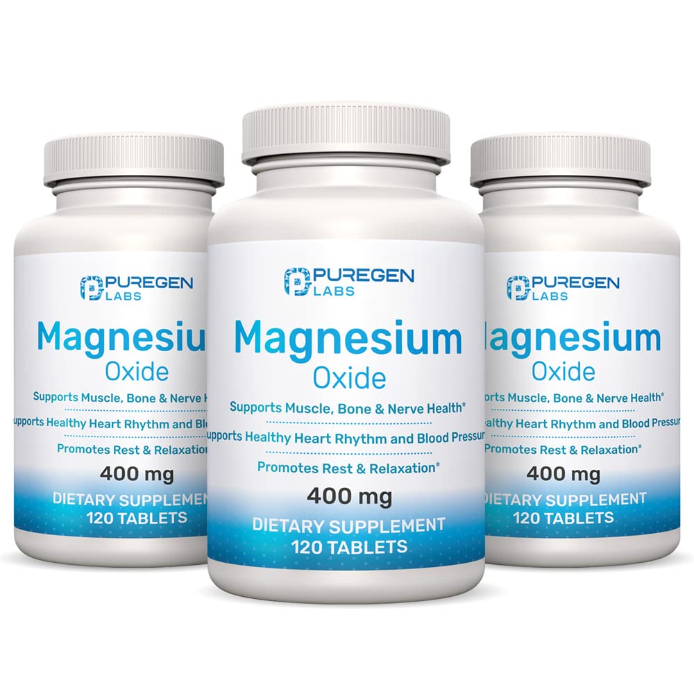 Magnesium 400mg [High Potency] Supplement 