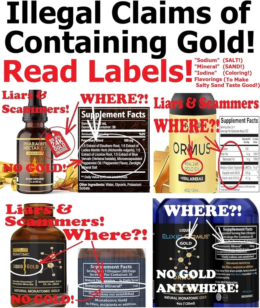 EnerGold® Monoatomic Gold/ORMUS: 's Werelds ALLEEN Pure-G O L D! Deflect Radiation, EMFs, & Low-Energy Frequencies; Repair DNA, Pineal Gland, & All Tissues of The Body; Enerize your Aura & Chakras,...