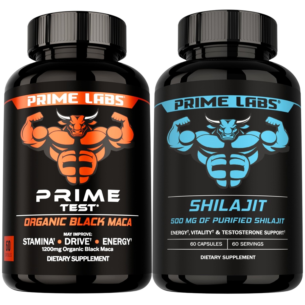 Prime Labs Black Maca + Shilajit Capsules