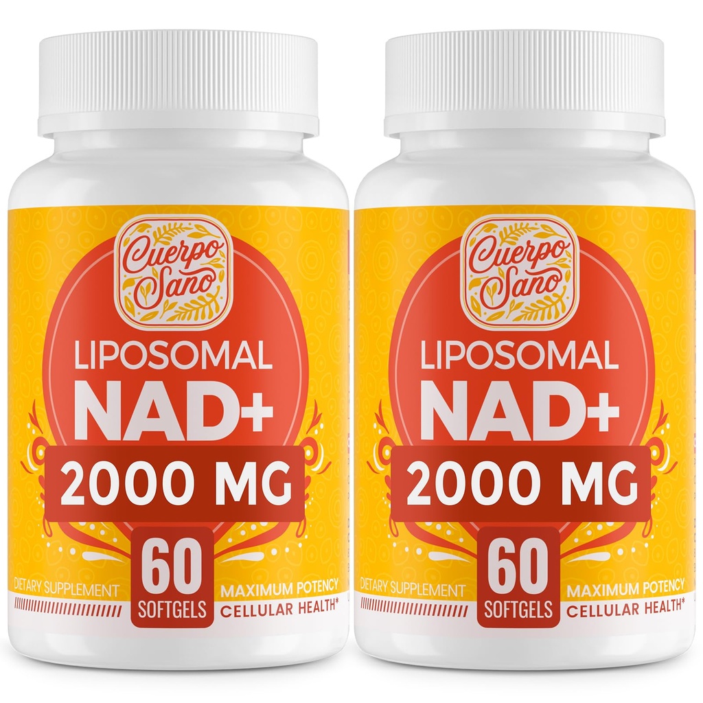 2000 MG NAD supplement, liposomaal NAD+ met hoge absorptie, efficiënter dan Nicotinamide Riboside, Pure & Plus Boosting Supplement, Veroudering van de verdediging, Metabolisme & Cellular, 120 softgels