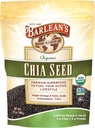 Barlean's Biologische Chia Zaden met 2,140 mg Omega 3 vetzuren, vezelsupplement voor hele Chia Zaden voor Smoothies, niet-GMO gecertificeerd, 12 oz