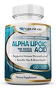 Alpha Lipoïne Acid 600 mg Capsules - Extra sterkte ALA Supplement - Beste Pure Vegetarische Capsules voor Zenuwpijn, Huid, Gezicht, Oog en Hersen Boost Helpt bij het ondersteunen van Natuurlijke Ontgifting, Non-GMO