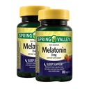 Melatonin 3mg, 120 Tablets - Strawberry Flavor Fast-Dissolve Dietary Supplement, Natural Sleep Aids for Adults (Pack of 2)
