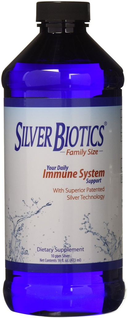 Silver Biotics Closure Nano SilverSol Ag4O4 10 PPM Immune Support 
