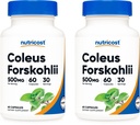 Nutricost Coleus Forskohlii 500mg Serving - Maximale sterkte Formule 60 Caps (2 flessen)