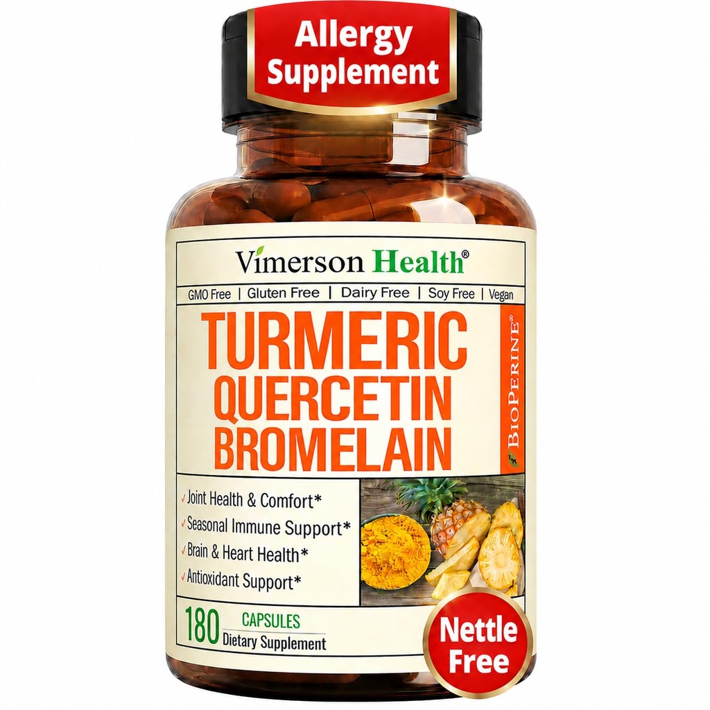 Quercetine met bromelaïne Kurkumasupplement 