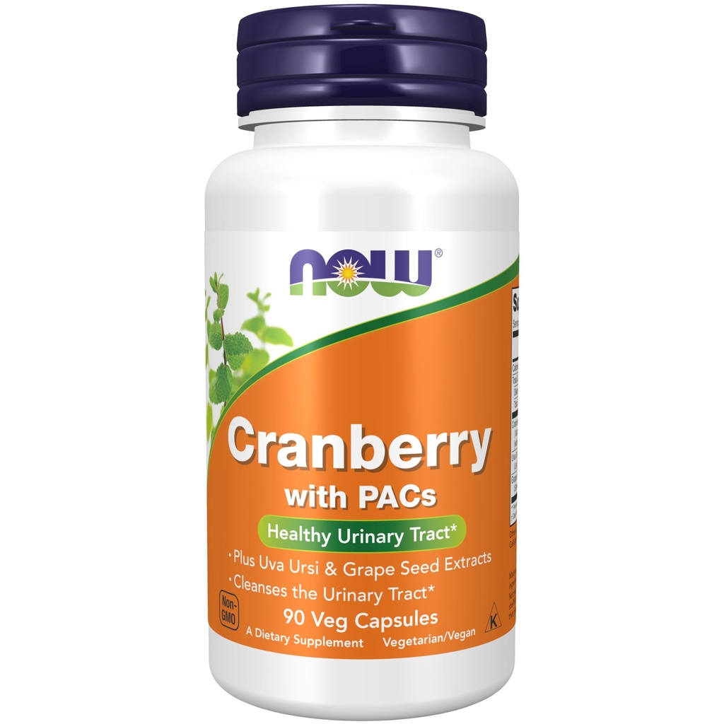 NU Supplementen, Cranberry met PAC's, plus Uva Ursi en Grape Seed Extracts 90 Veg Capsules