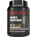 Musashi Whey Protein Powder, Vanilla, 900g (1.98 lb), WPC & WPI Blend, 25g Protein, 130 Calories per Serving