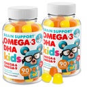 DR. MORITZ Omega 3 Kids Gummies (180 Count), Vegan Omega3 Gummies for Kids with No Fish Oil, Vitamins for Brain & Heart Health, Glutenvrije Omega 3 6 9
