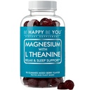 Magnesium Glycinate Gummies with L-Theanine – Relaxation & Sleep Support – Vegan, Gelatin-Free, Mixed Berry Flavor – Magnesium Supplement – 90 Ct
