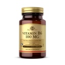 Solgar Vitamine B6 100 mg - 100 plantaardige capsules - Non-GMO, Veganistisch, Glutenvrij, Zuivelvrij, Kosjer, Halal - 100 porties