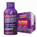 Vitamine Energie Mood+ Extra sterkte Energie Shot Tropical Berry 24 Pack, 260mg Natural Cafeine, B-Vitamins, Rhodiola, kamille, Mood & Energy Support, Zero Sugar, Gluten-Free, Veganistan, 1,93 fl oz