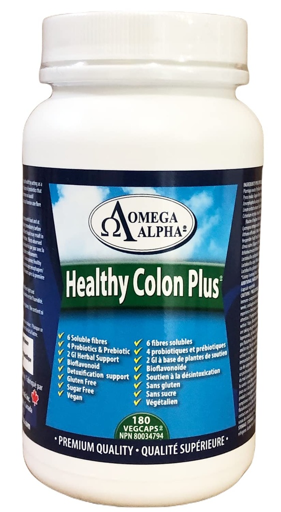 Omega Alpha Healthy Colon Plus 180 Capsules