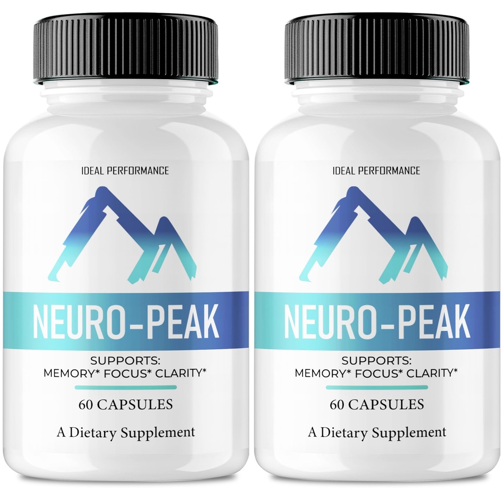 Neuro Peak Capsules, Official NeuroPeak Supplement for Brain Health & Memory Support - Maximum Strength, Advanced Formula Nootropic Pills, All Natural Neuro Peak Support Reviews (2 Pack)