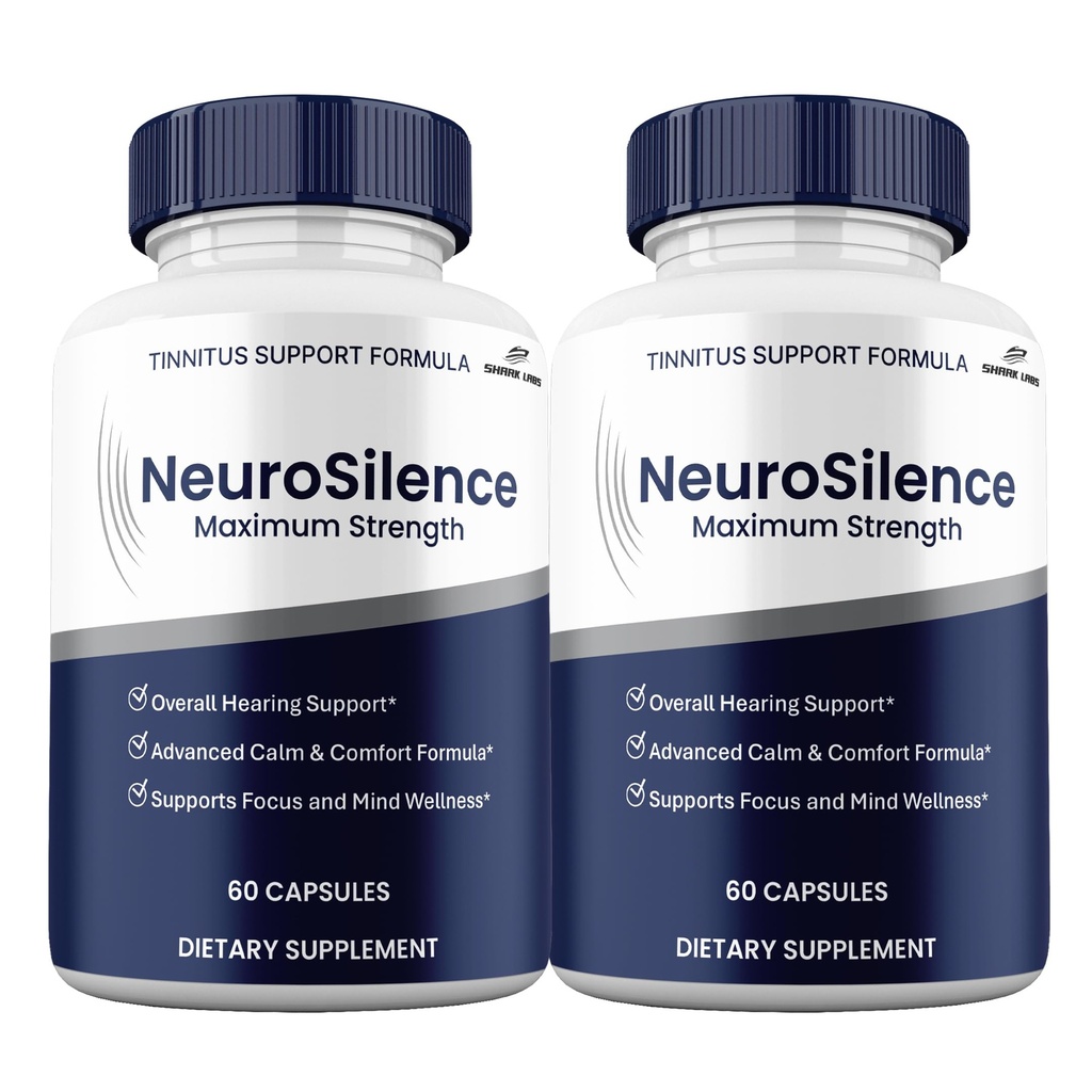 (2 Pack) NeuroSilence Capsules Supplement, Maximum Potency Hearing and Focus Supplement, Neuro Silence Pills