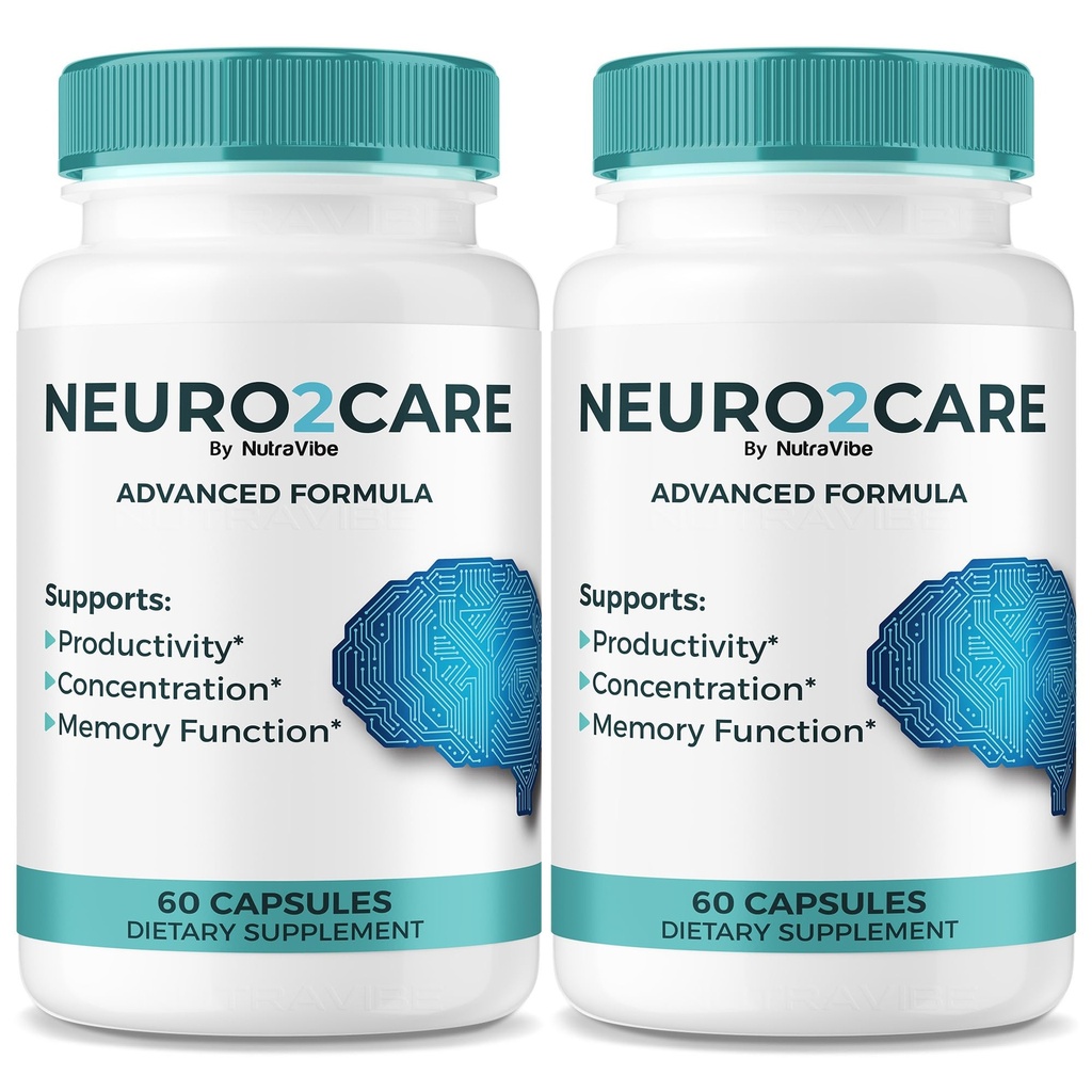 (2 Pack) Neuro2Care Capsules – Premium Brain & Memory Support Formula | Natural Ingredients for Recall, Concentration, Focus & Performance | Easy-to-Take Neuro 2 Care Pills, Reviews (120 Capsules)