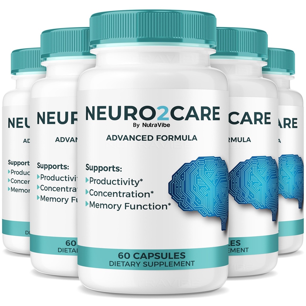(5 Pack) Neuro2Care Capsules – Premium Brain & Memory Support Formula | Natural Ingredients for Recall, Concentration, Focus & Performance | Easy-to-Take Neuro 2 Care Pills, Reviews (300 Capsules)