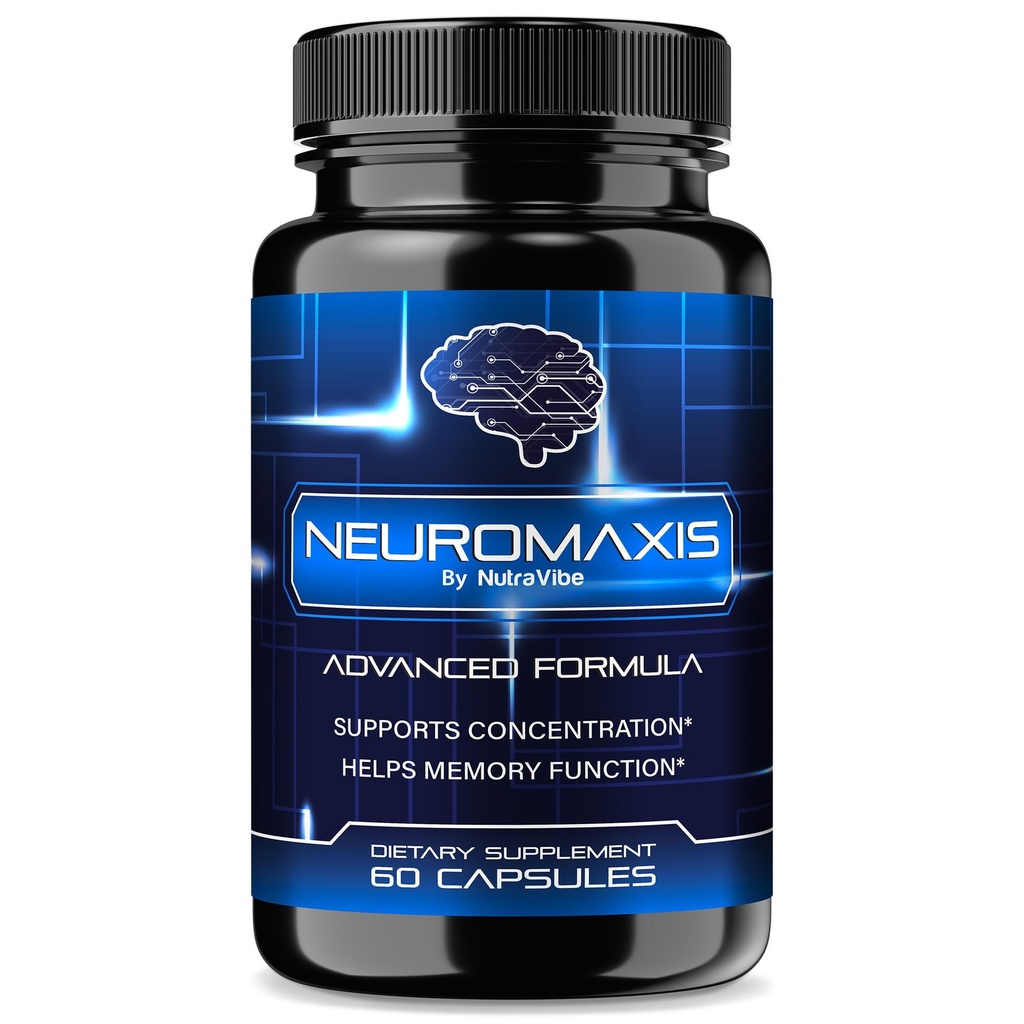 Neuromaxis – Natural Daily Formula with Premium Ingredients to Help Support Focus, Concentration & Everyday Sharpness | Just 2 Easy-to-Swallow Pills for Lifestyle Support (60 Capsules)