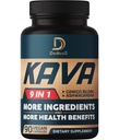 Kava Kava Capsules - 3 maand levering - 9 Kruiden met Ginkgo Biloba, Ashwagandha Root, Andes Cacao, Graviola Leaf, Kamille, Valeriaan, Citroen Balm & Skullcap - Ondersteuning Mood & Immune - 90 pillen