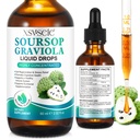 Soursop Graviola Liquid Drop, Soursop Oil for Support & Regeneration, Immune Boost, Relax, Lever en Slaap, Soursop Bitters Liquid, Vegan, Sugar & Gluten Free, Natural Flavor, for Men & Women-2 Fl Oz