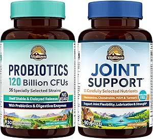 Vitalitown Probiotic + Glucosamine Chondroitin MSM Bundle (pakket van 2) 