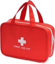 Compacte Lege EHBO Kit Bag Emergency Trauma Medical Pouch Travel Medicine Organizer Bag voor thuis, Camping, Reizen, Auto (Rood)
