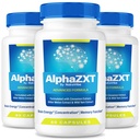 (3 Pack) Alpha ZXT – Official Daily Memory Formula with a Clean, Natural Blend to Support Sharp Focus, Quick Recall & Clear Thinking | AlphaZXT Easy-to-Swallow Pills for Everyday Use (180 Capsules)