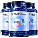 Ultimate Nattokinase Capsules, Nattokinase Supplement 10800 FU Per Serving, Serving for Body Health, and Daily Wellness Support, Vegan, Gluten Free, 60 Capsules (3)