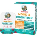 Mood & Cognition Dissolving Strips by MaryRuth's | Vitamin B12 | Vitamin B6 | Saffron | Folate | B Vitamins | Sugar Free | Strawberry Flavor | Vegan | Gluten Free | Dairy Free | 30 Count