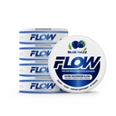 Flow Pouches Mushroom Nootropic Pouches - 600mg Organic Mushroom Energy Ultra Pouches with Lion's Mane, Reishi, Cordyceps for Focus & Clean Energy - Zero Caffeine or Sugar (5 Can Pack, Blue Razz)