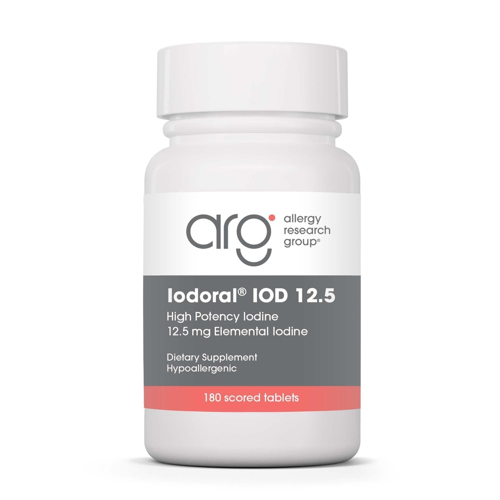 Optimox Jodoral 12,5 mg supplement - Jodium Supplement, schildklier ondersteuning voor vrouwen en mannen, Lugol oplossing pillen, kaliumiodide tabletten, dagelijkse minerale complex - 180 Tel.