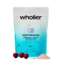 Wholier Magnesium Glycinate, Tart Cherry Juice, Chelated Calcium. Kalmerende Nacht Drink. Natuurlijke ondersteuning voor slaap, stress + ontspanning. Night Minerals. (30 porties)