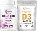 Micro Ingrediënten Multi Collageen Pillen & Vitamine D3 5.000 IU Bundle Pack